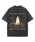 I Know Is Holy Ghost Unisex Washed Christian T-shirt Hoodie, Sweatshirt | CiraTrend.com (Image 1)