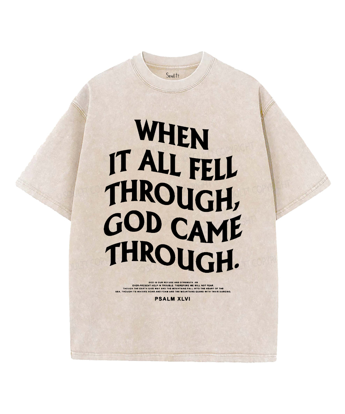 When It All Fell Through Unisex Washed Christian T-shirt Hoodie, Sweatshirt | CiraTrend.com (Image 4)