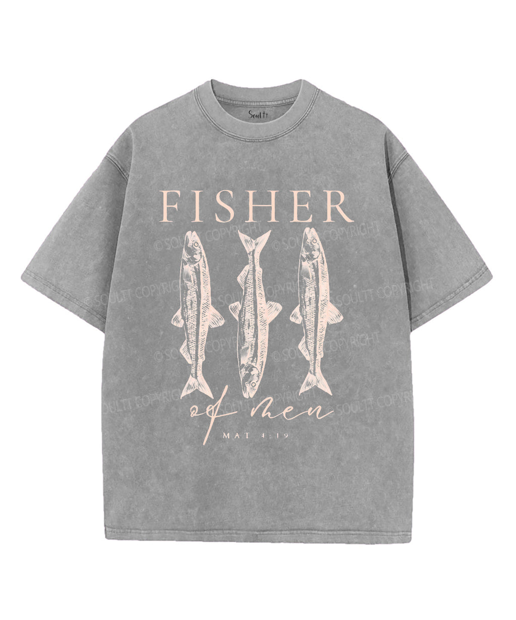 Fisher Unisex Washed Christian T-shirt Hoodie, Sweatshirt | CiraTrend.com (Image 3)