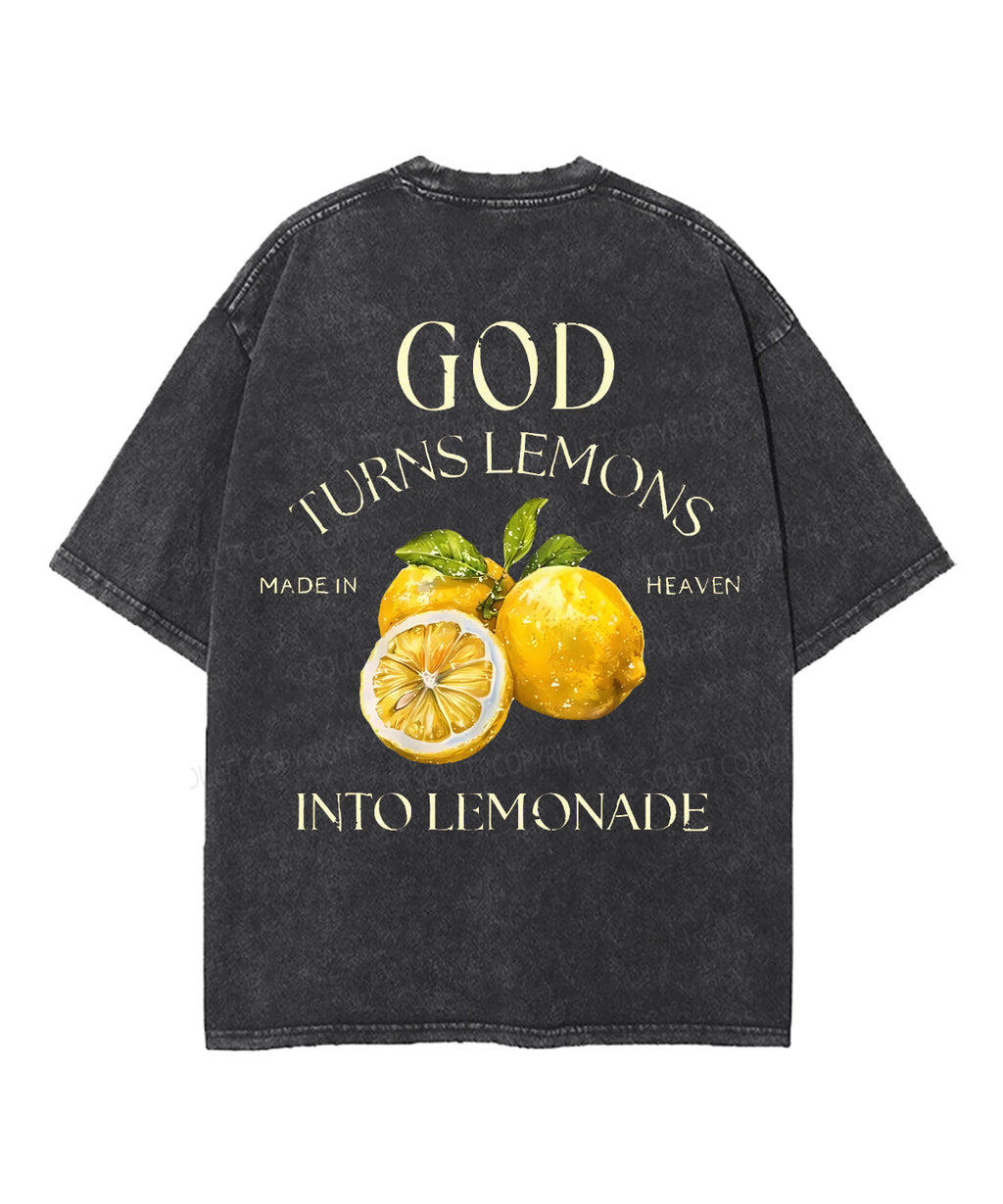 God Turns Lemons Double Sided Washed Christian T-Shirts, Hoodie, Sweatshirt