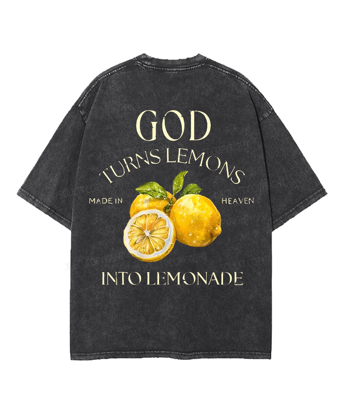 God Turns Lemons Double Sided Washed Christian T-Shirts, Hoodie, Sweatshirt