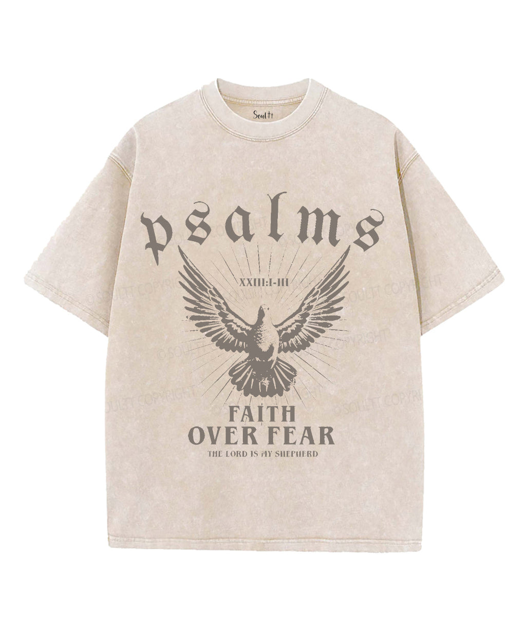 Faith Over Fear Washed Christian Style001 T-Shirts, Hoodie, Sweatshirt