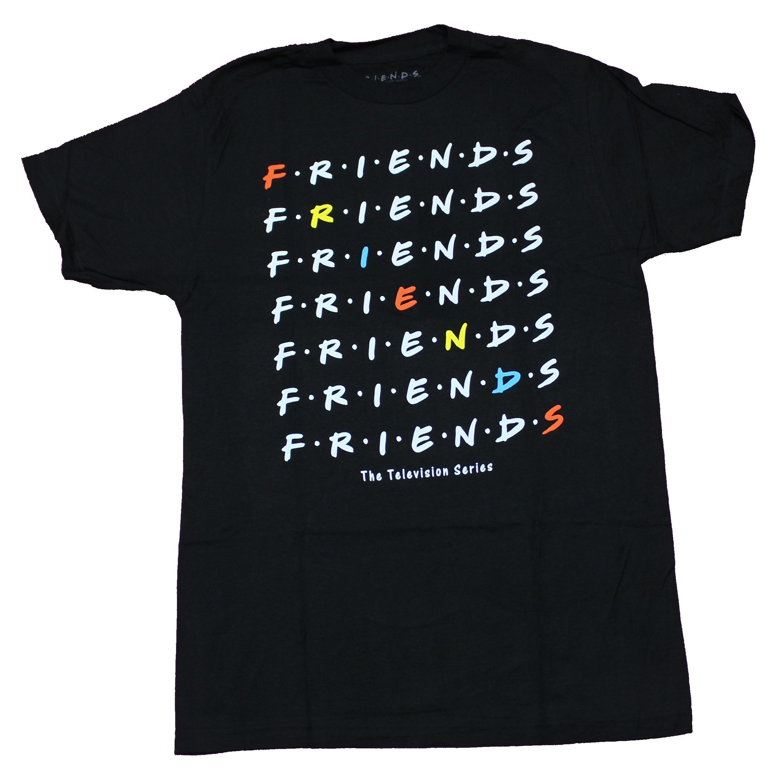 Friends Television Series Mens T-Shirt - Repeated Word Lines Logo Hoodie, Sweatshirt | CiraTrend.com