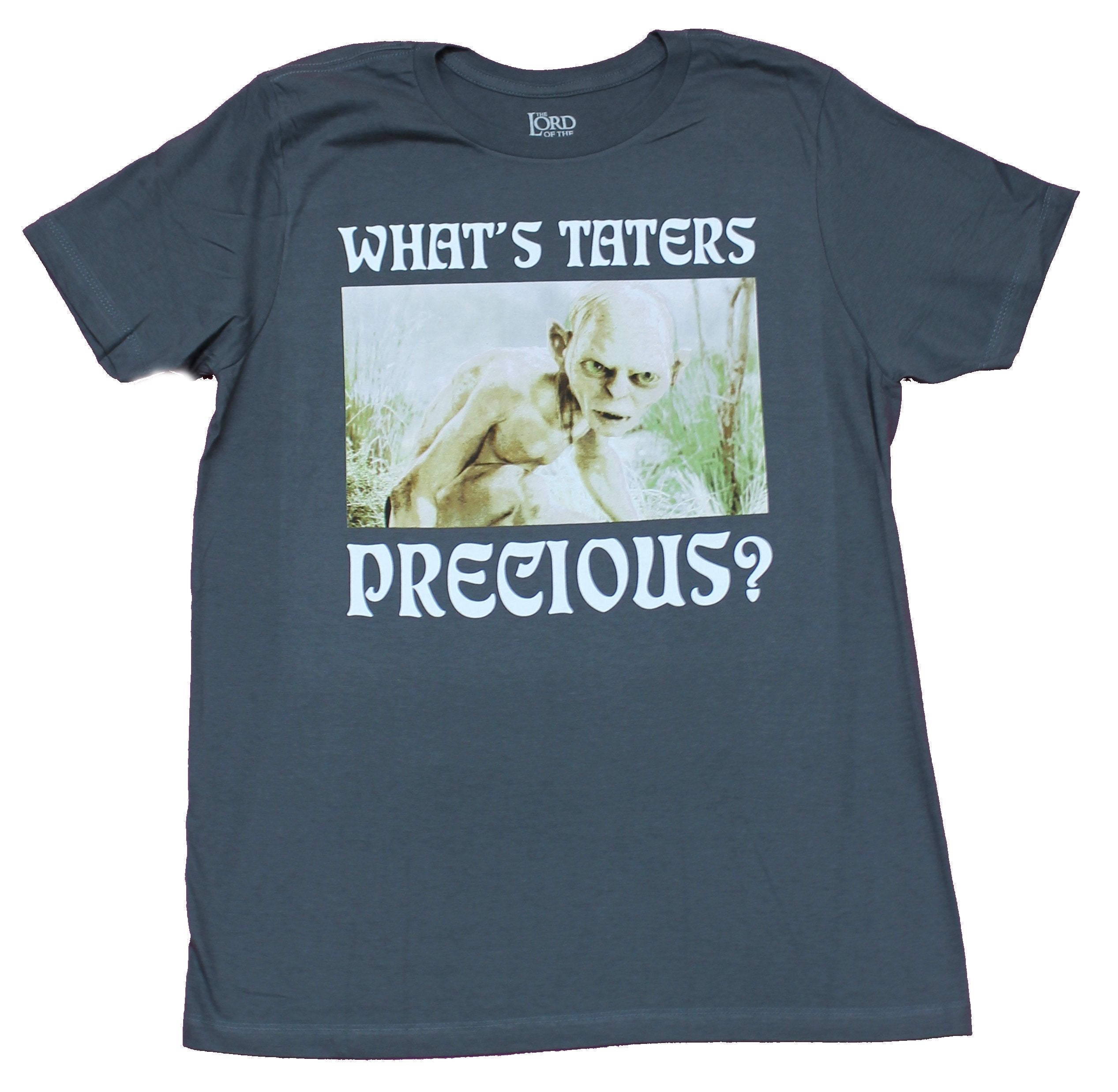 Lord of the Rings Mens T-Shirt - What's Taters Precious Gollum Image Hoodie, Sweatshirt | CiraTrend.com