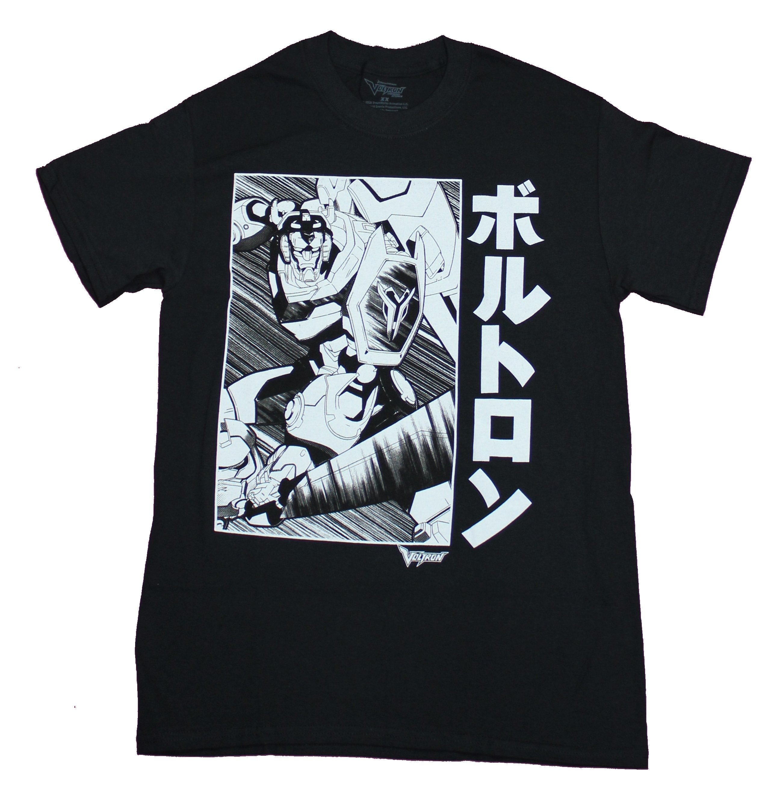 Voltron Defender of the Earth Mens T-shirt - Action Box Kanji Image Hoodie, Sweatshirt | CiraTrend.com