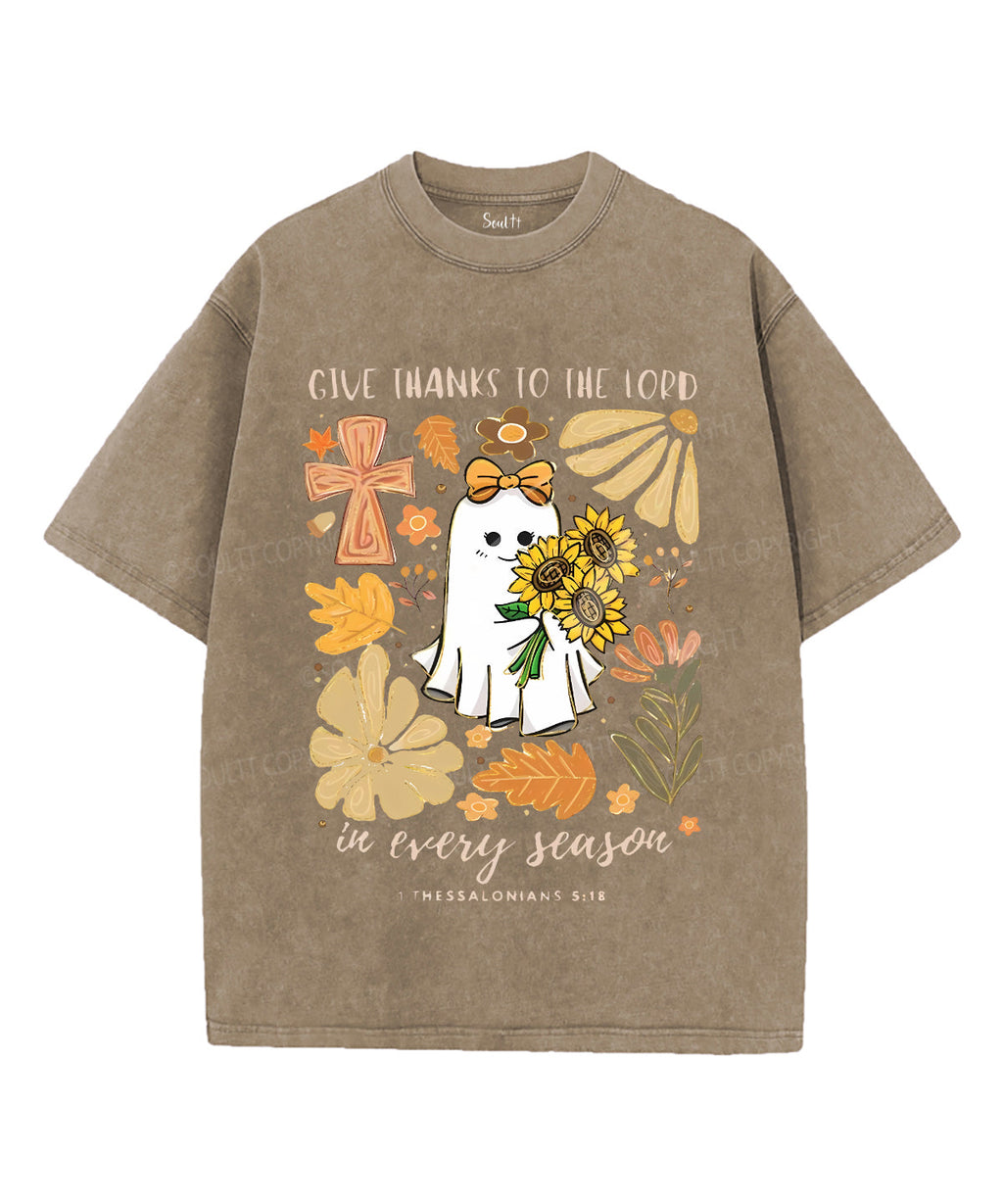 Give Thanks To The Lord Unisex Washed Christian T-shirt Style002 Hoodie, Sweatshirt | CiraTrend.com (Image 1)