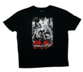 Tekken 7 Mens T-Shirt - Grayscale Group of Fighters Over Red Kanji Hoodie, Sweatshirt | CiraTrend.com