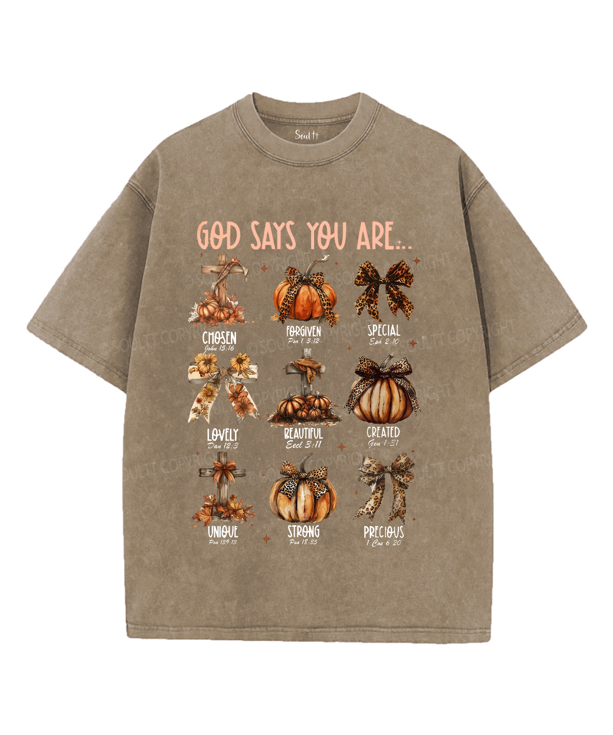 God Says You Are Unisex Washed Christian T-shirt Style002 Hoodie, Sweatshirt | CiraTrend.com (Image 1)