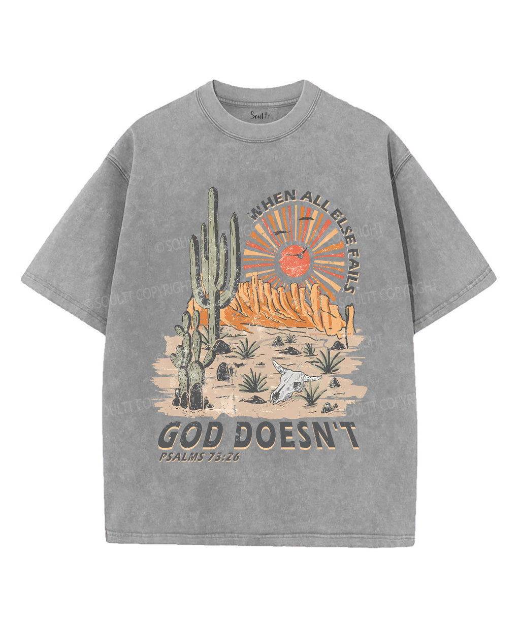When All Else Fails Unisex Washed Christian T-shirt Style001 Hoodie, Sweatshirt | CiraTrend.com (Image 2)