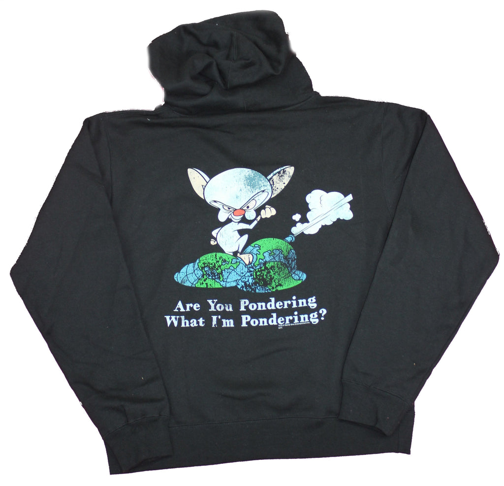 Pinky And The Brain Girls Juniors Zip Up Hoodie -  Are You Pondering What I'm? T-Shirts, Sweatshirt | CiraTrend.com (Image 2)