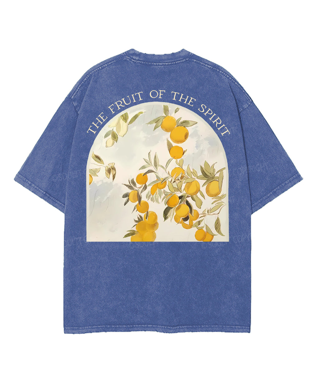 Fruit Of The Spirit Double Sided Unisex Washed Christian T-shirt Style020 Hoodie, Sweatshirt | CiraTrend.com (Image 2)