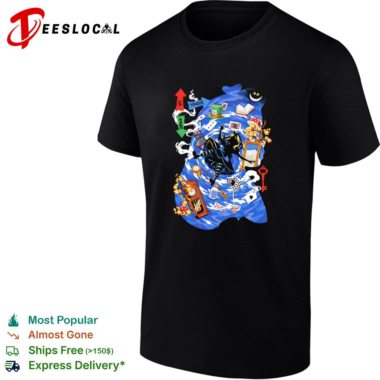 Alice in Wonderland Through the Rabbit Hole shirt