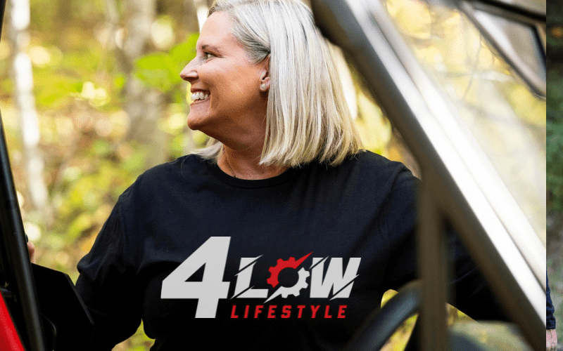 4 Low Lifestyle Long Sleeve Tee-Off Road Gear Hoodie, Sweatshirt | CiraTrend.com (Image 2)