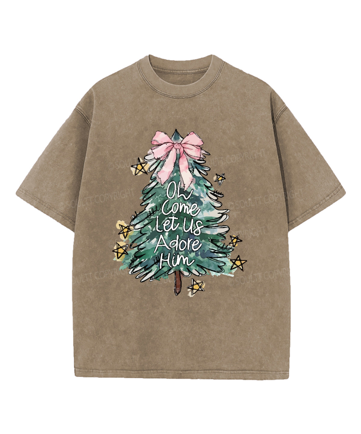 Oh Come Let Us Adore Him Washed Christian T-shirt Style001 Hoodie, Sweatshirt | CiraTrend.com (Image 5)