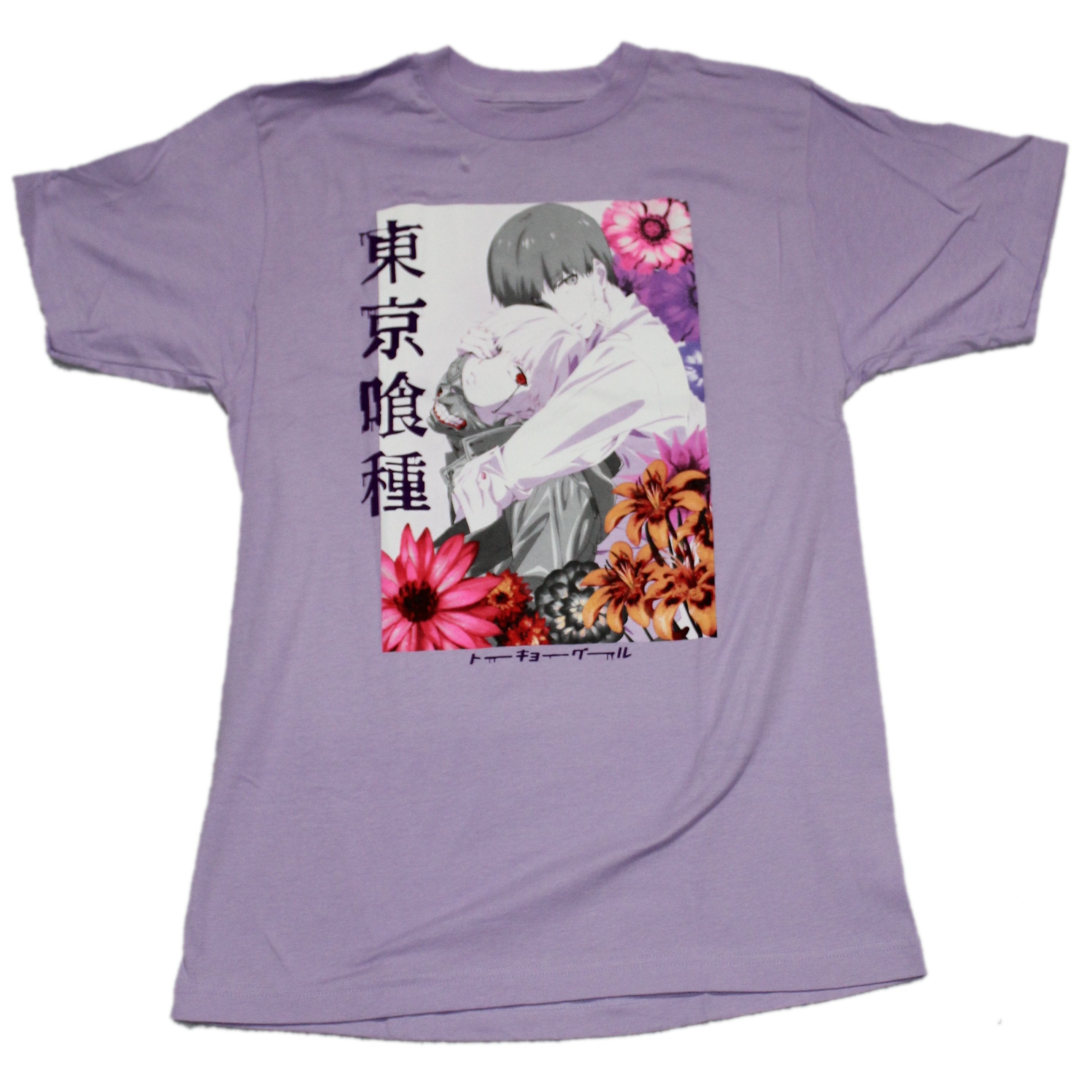 Tokyo Ghoul Mens T-Shirt - Flowered Kanji Box Duo Image Hoodie, Sweatshirt | CiraTrend.com
