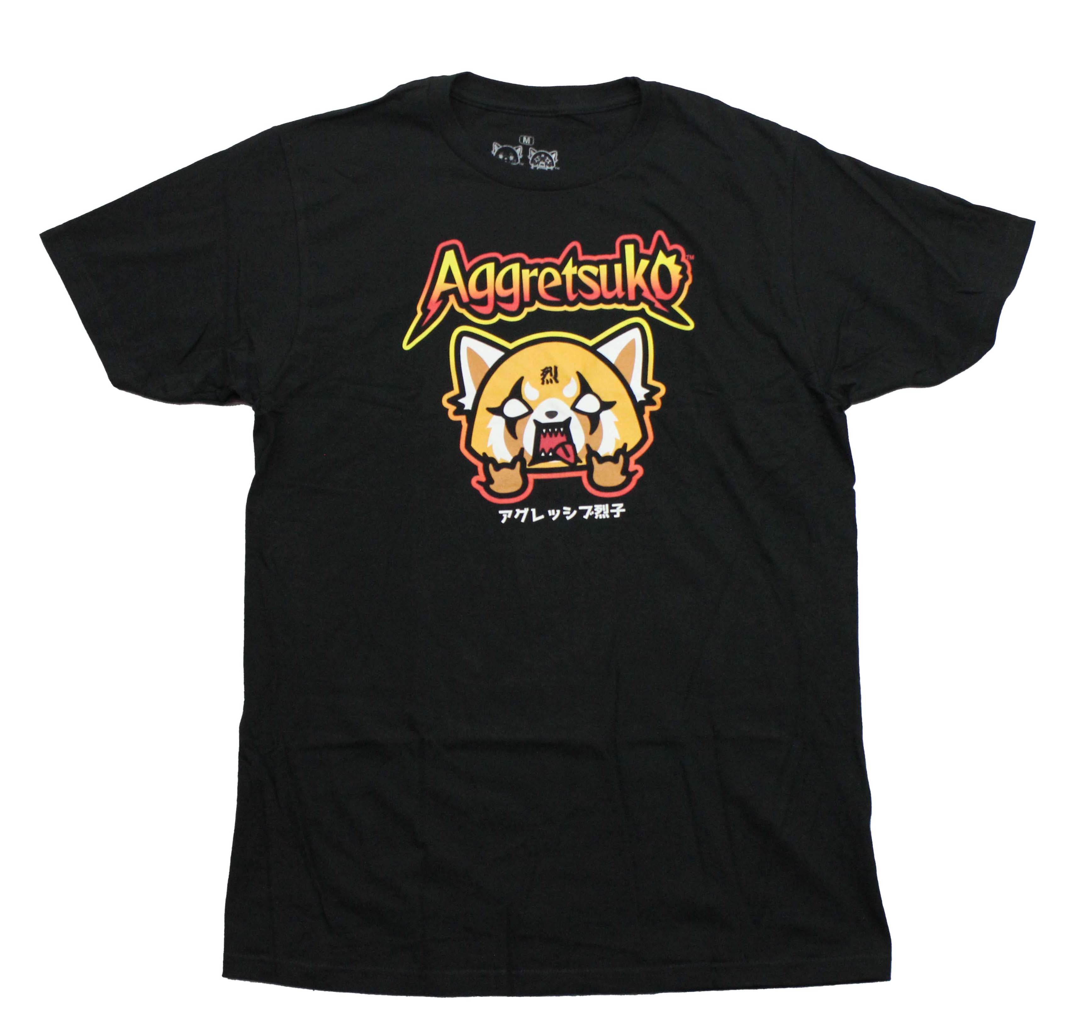 Aggretsuko Rock Roll Face Under Name T-Shirts, Hoodie, Sweatshirt