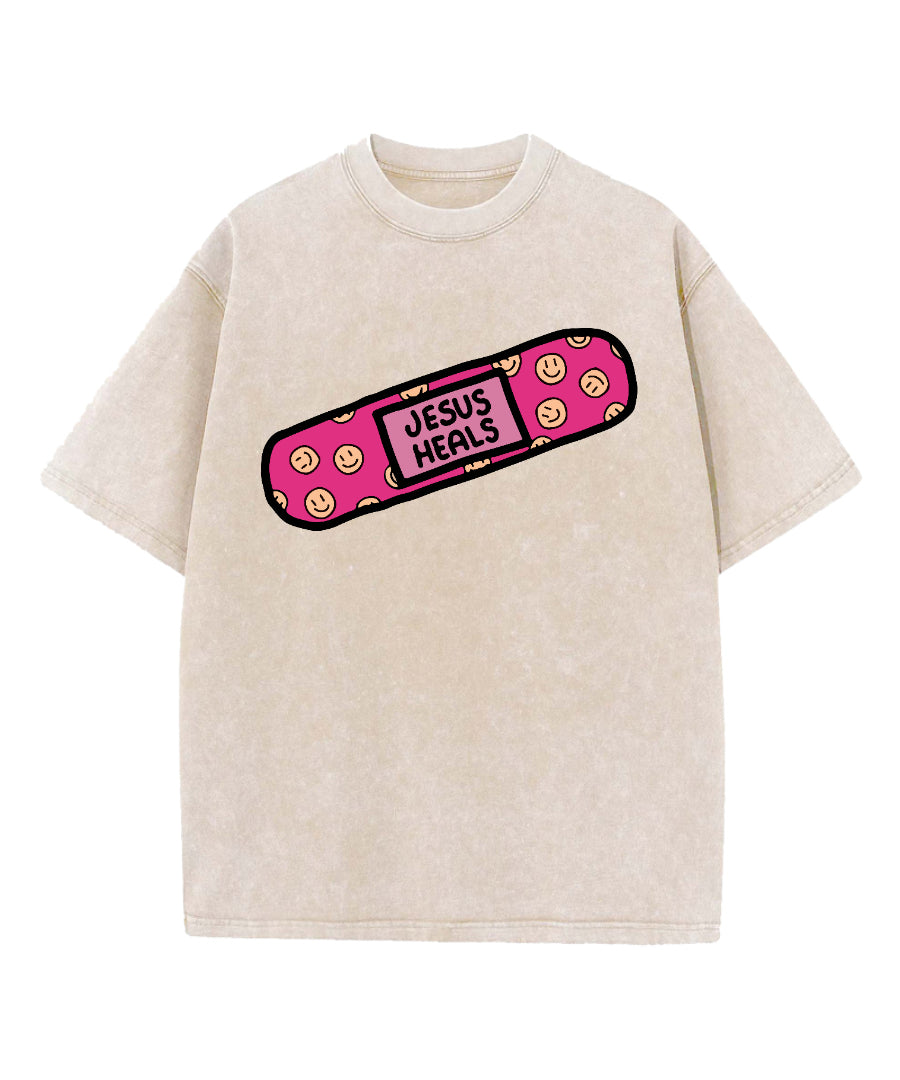 Jesus Heals Washed Christian T-shirt Style002 Hoodie, Sweatshirt | CiraTrend.com (Image 1)