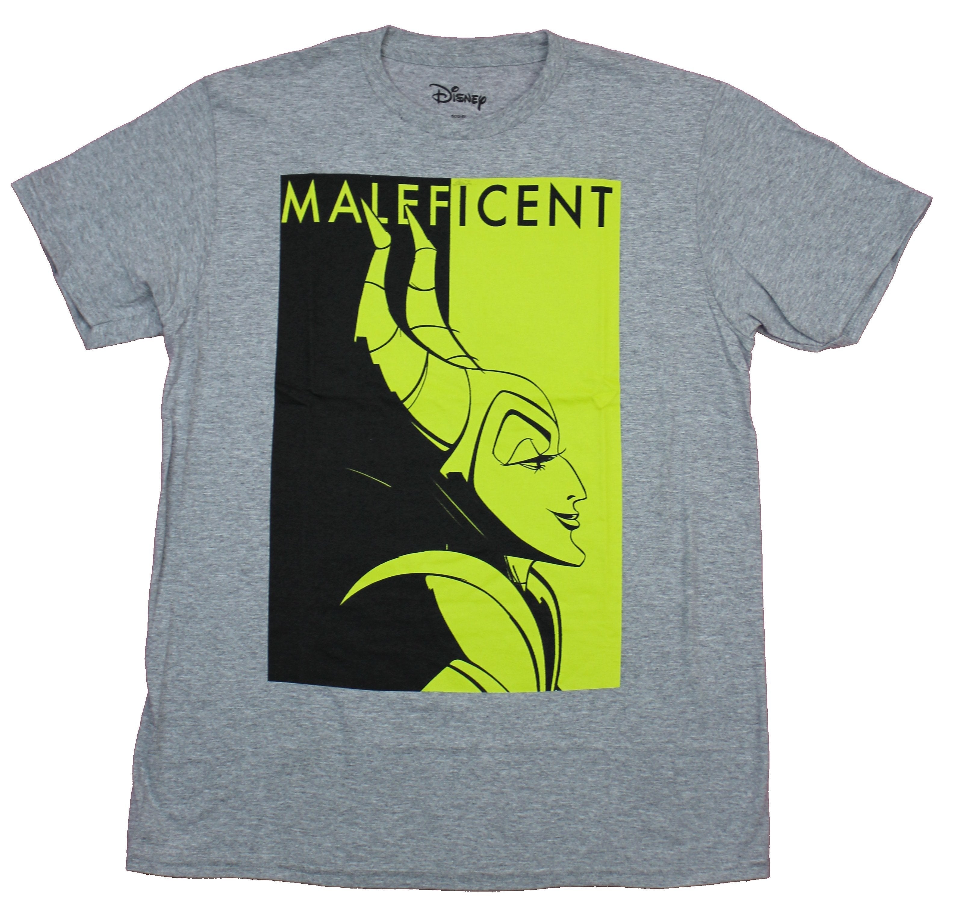 Snow White Mens T-Shirt  - Maleficent Yellow Black Profile Picture Hoodie, Sweatshirt | CiraTrend.com