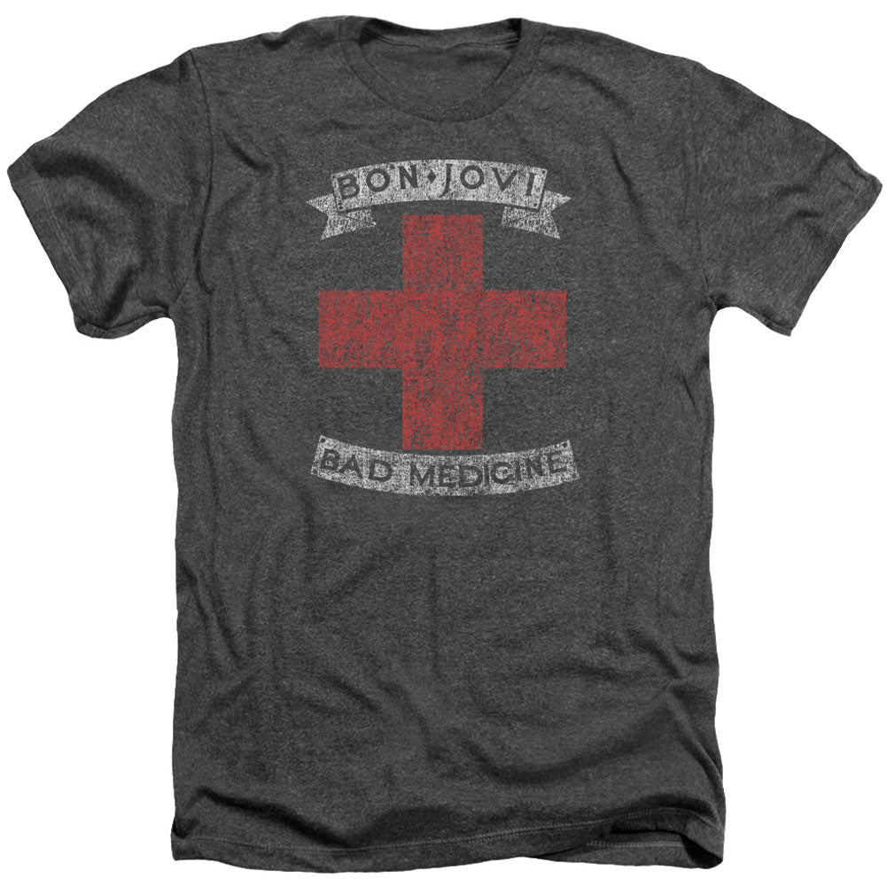 Bad Medicine Adult Heather 40% Poly T-shirt Hoodie, Sweatshirt | CiraTrend.com