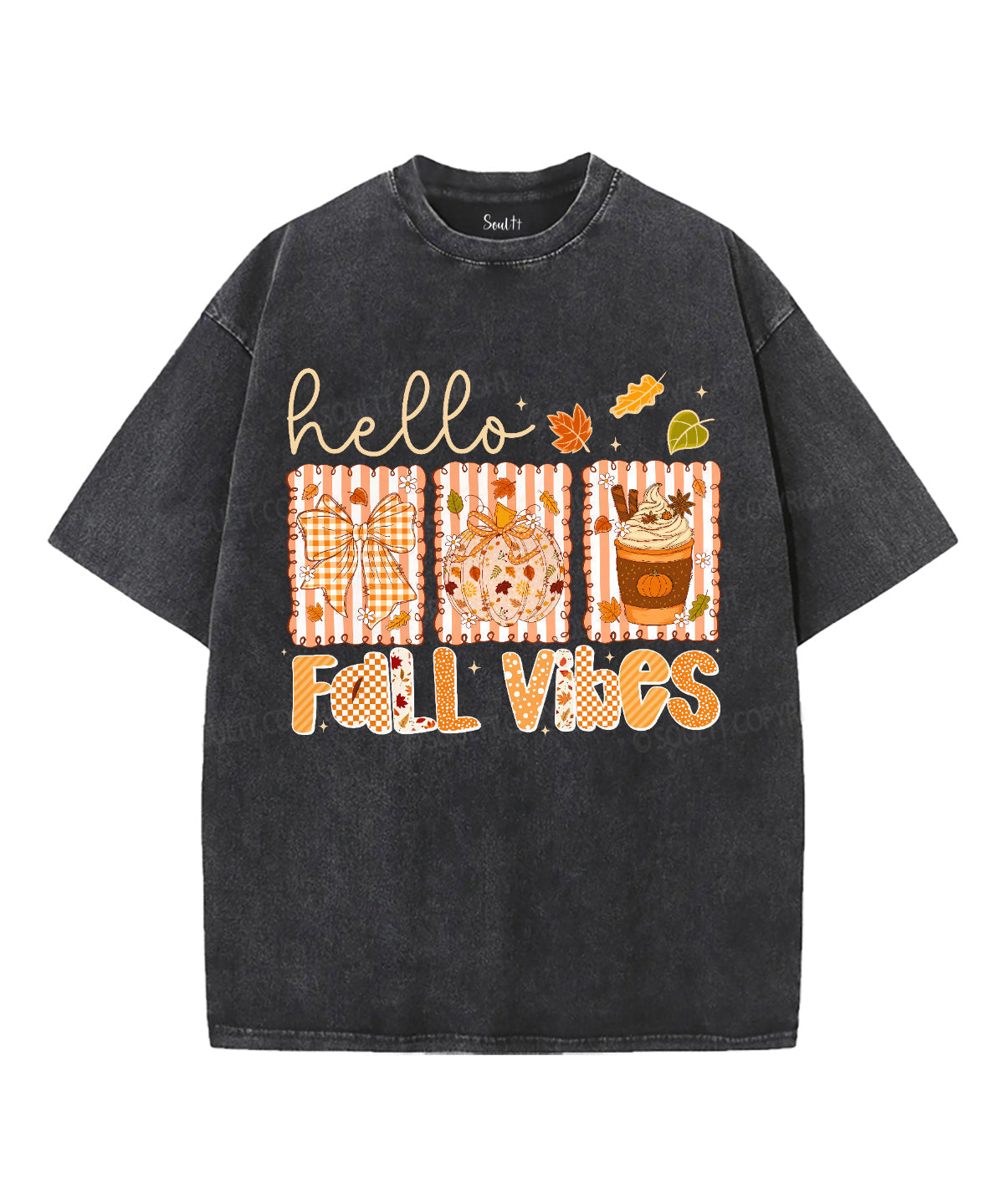 Fall Vibes Unisex Washed Christian T-shirt Hoodie, Sweatshirt | CiraTrend.com (Image 2)