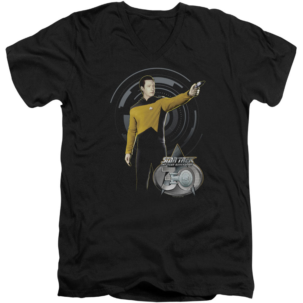 Data 30 Adult V-Neck Slim Fit T-shirt Hoodie, Sweatshirt | CiraTrend.com