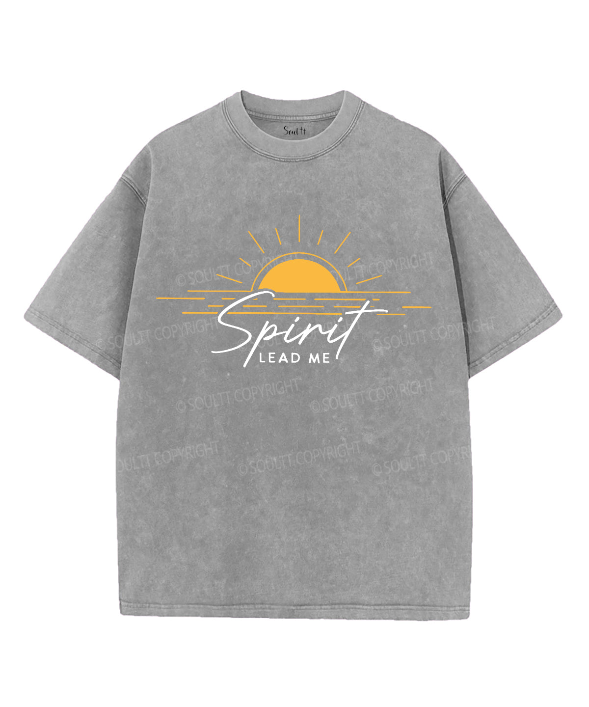 Spirit Lead Me Unisex Washed Christian T-shirt Style002 Hoodie, Sweatshirt | CiraTrend.com (Image 3)