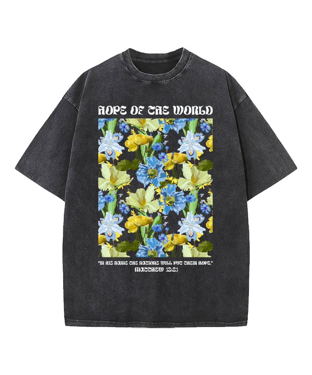Hope World Washed Christian T-Shirts, Hoodie, Sweatshirt