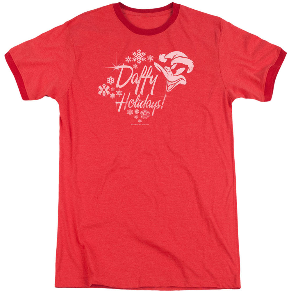 Daffy Holidays Adult Ringer T-shirt Hoodie, Sweatshirt | CiraTrend.com