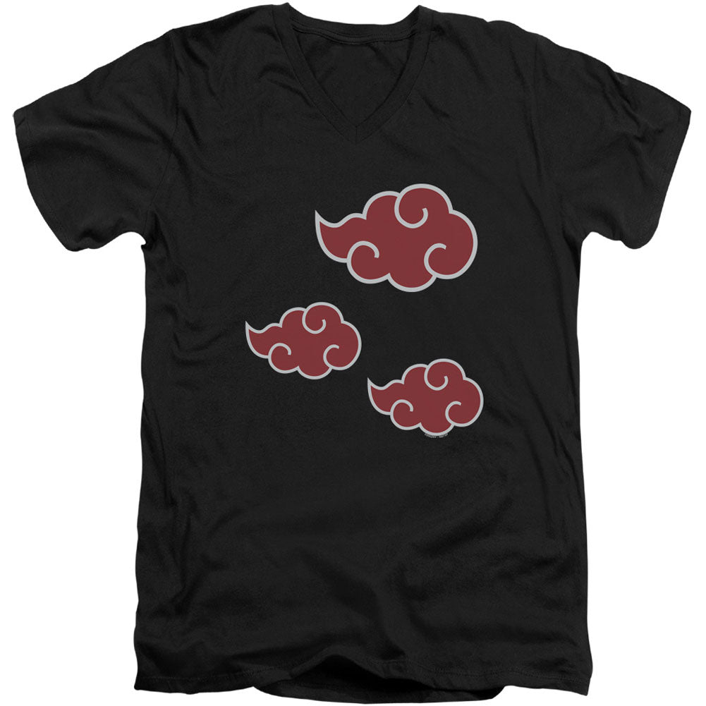 Akatsuki Clouds Adult V-Neck Slim Fit T-shirt Hoodie, Sweatshirt | CiraTrend.com