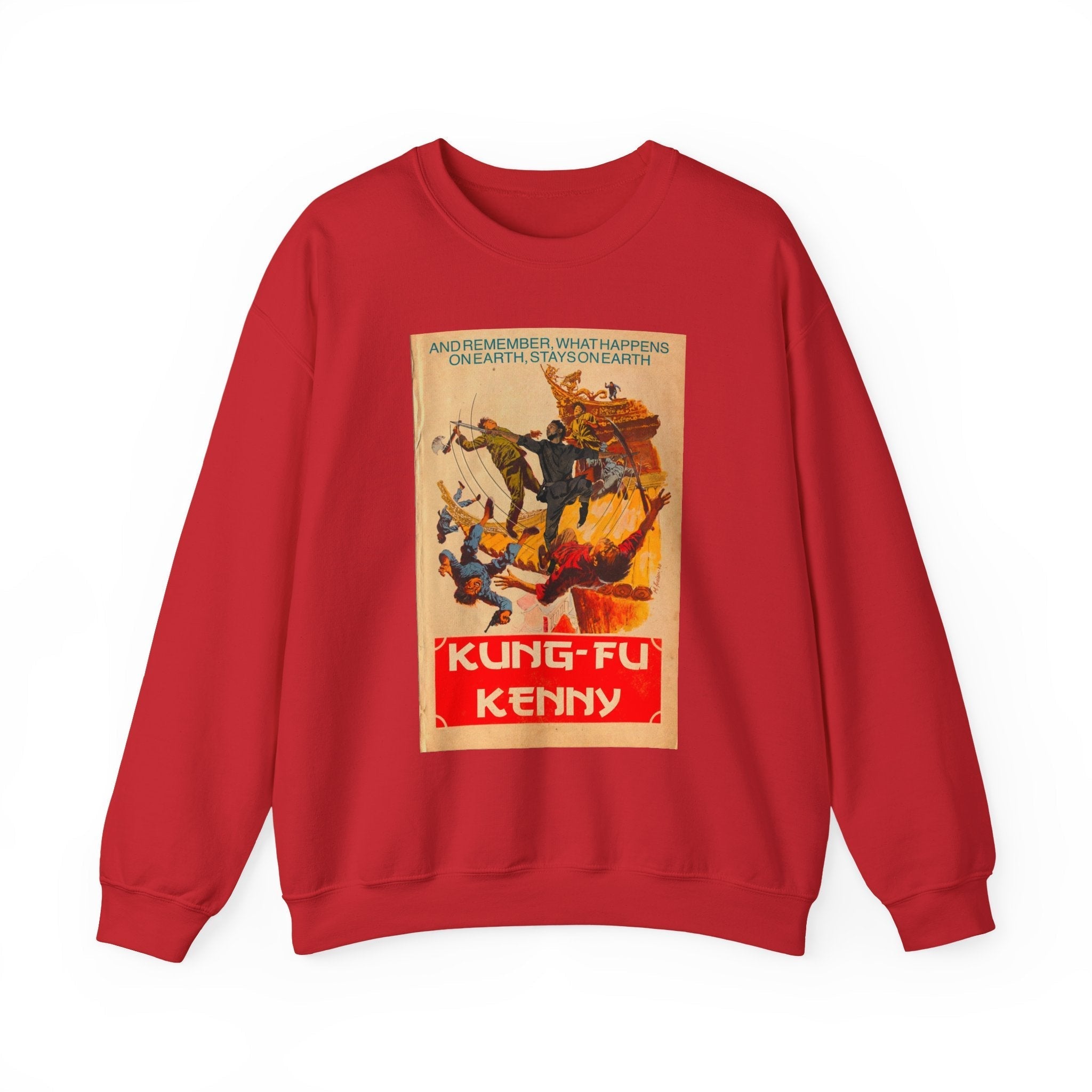 Kung Fu Kenny - Unisex Heavy BlendÃ¢â€žÂ¢ Crewneck Sweatshirt T-Shirts, Hoodie | CiraTrend.com (Image 2)