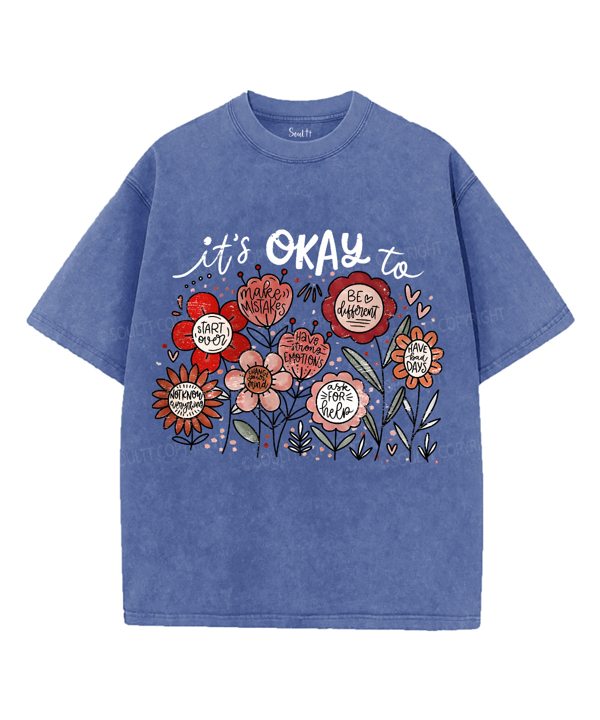It's Okay Unisex Washed Christian T-shirt Hoodie, Sweatshirt | CiraTrend.com (Image 3)
