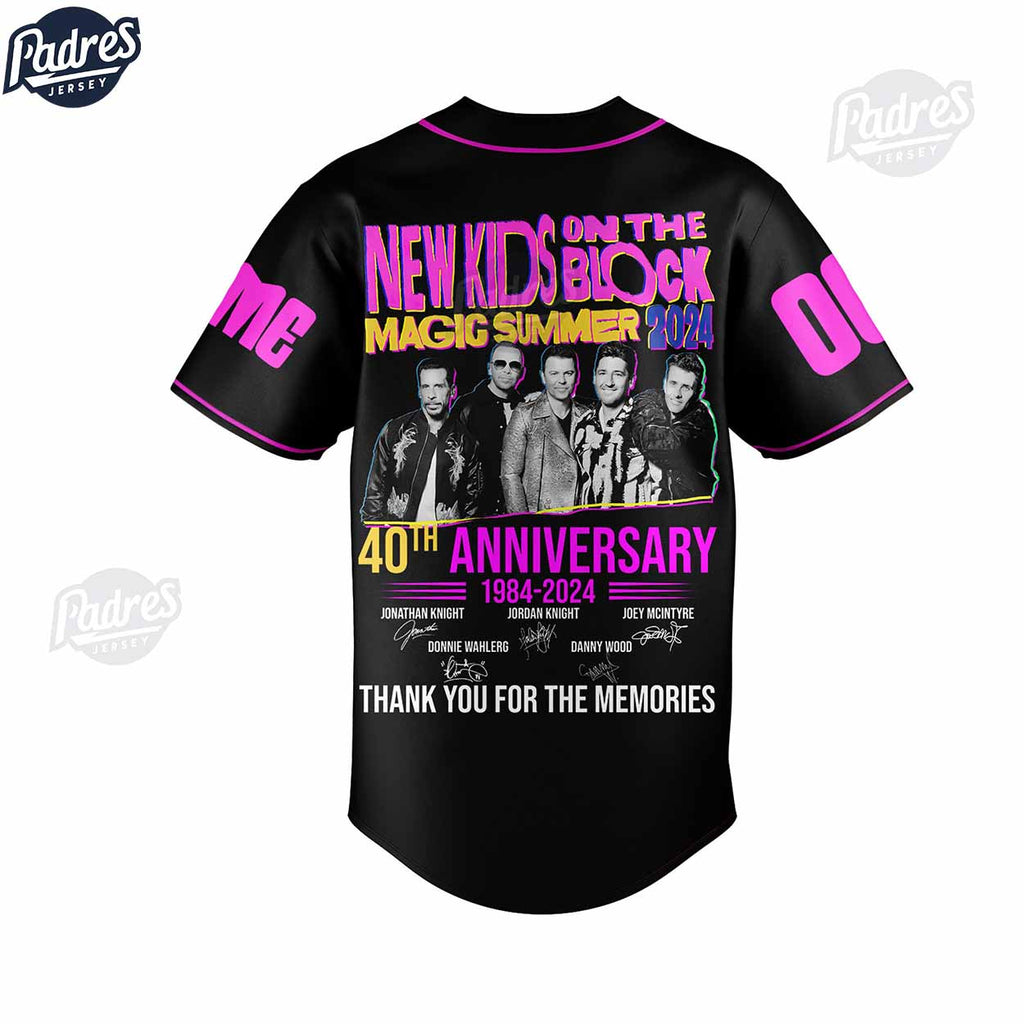 40th Anniversary New Kids On The Block Custom Baseball Jersey - Padres Jersey Oasis: Elevate Your Baseball Style Game