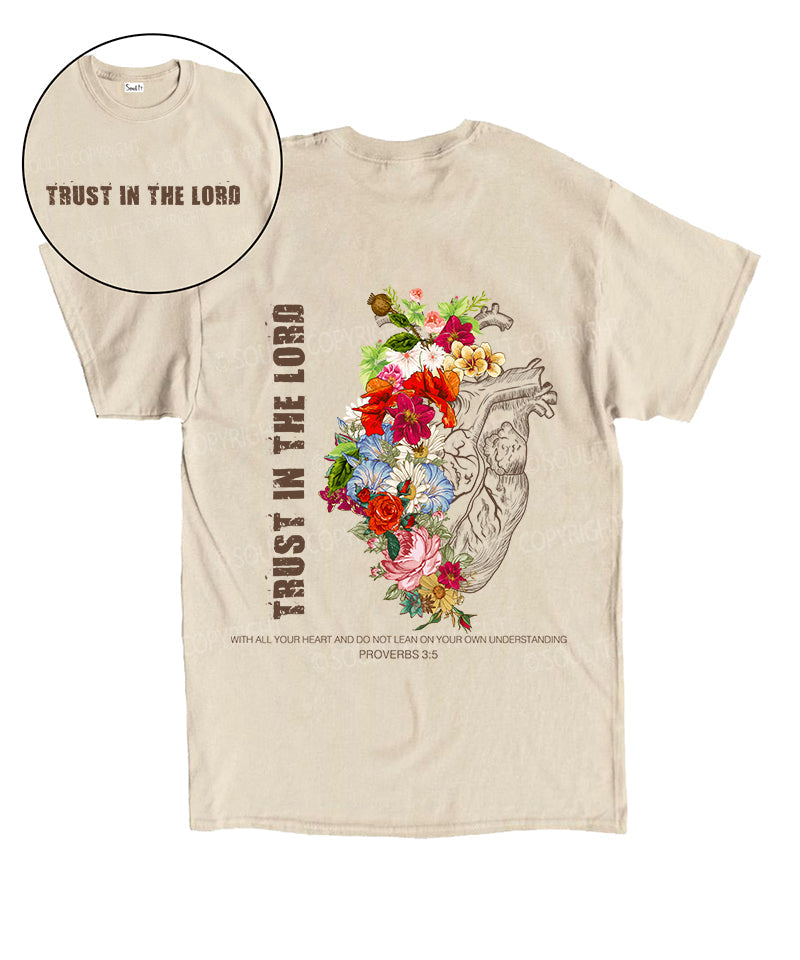 Trust In The Lord Double Sided Unisex Cotton Christian T-Shirt Style001 Hoodie, Sweatshirt | CiraTrend.com (Image 1)