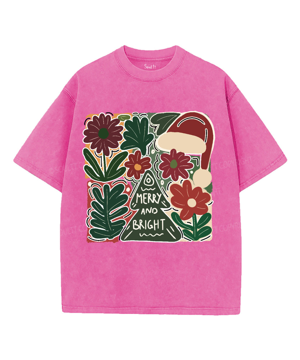 Merry And Bright Washed Christian T-shirt Style003 Hoodie, Sweatshirt | CiraTrend.com (Image 3)