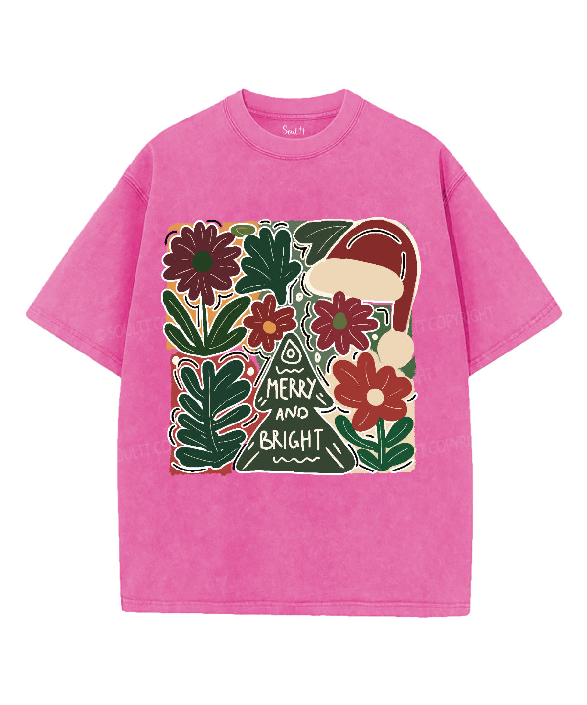 Merry And Bright Washed Christian T-shirt Style003 Hoodie, Sweatshirt | CiraTrend.com (Image 3)