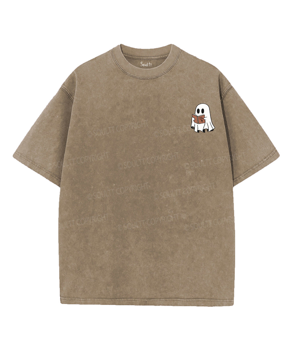 Holy Ghost Double Sided Washed Christian Style001 T-Shirts, Hoodie, Sweatshirt