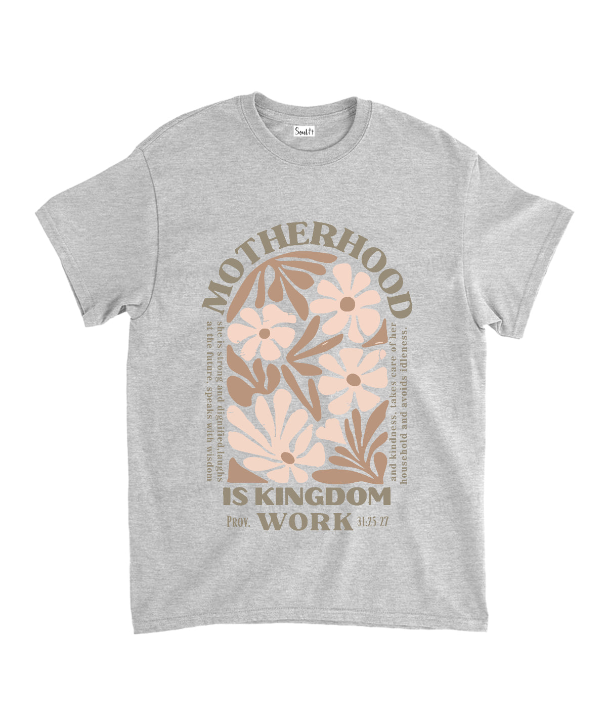 Motherhood Is Kingdom Work Unisex Cotton Christian T-Shirt Hoodie, Sweatshirt | CiraTrend.com (Image 3)