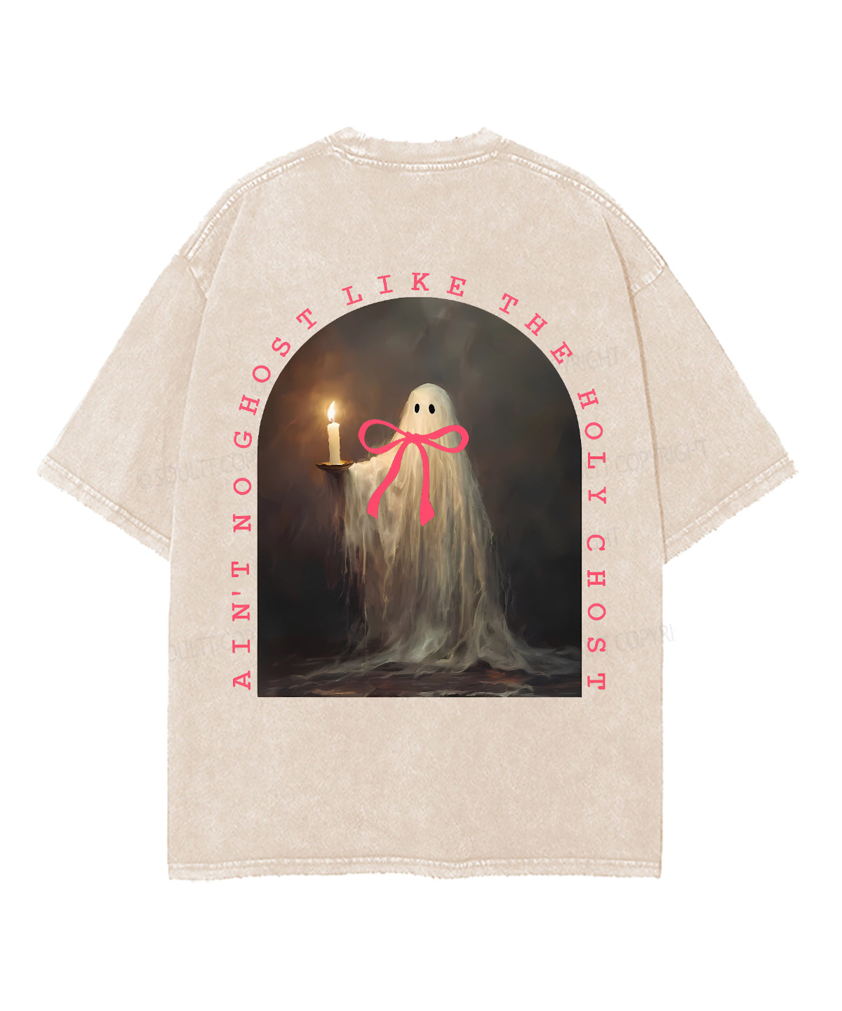 Ain't No Ghost Like The Holy Ghost Double Sided Unisex Washed Christian T-shirt Hoodie, Sweatshirt | CiraTrend.com (Image 2)