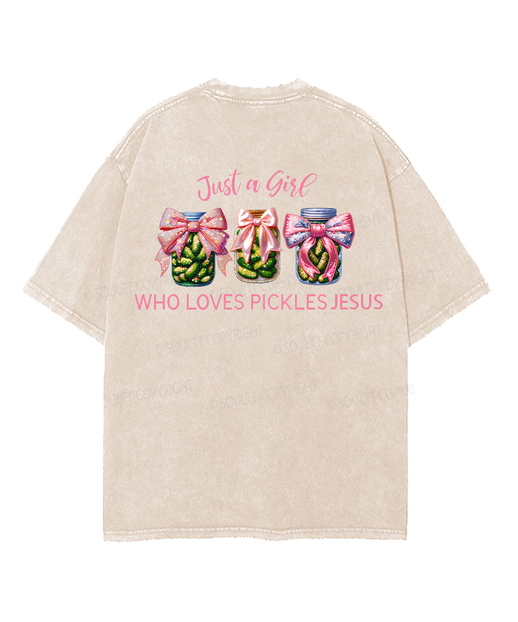 Love Pickles Jesus Double Sided Unisex Washed Christian T-shirt Hoodie, Sweatshirt | CiraTrend.com (Image 2)
