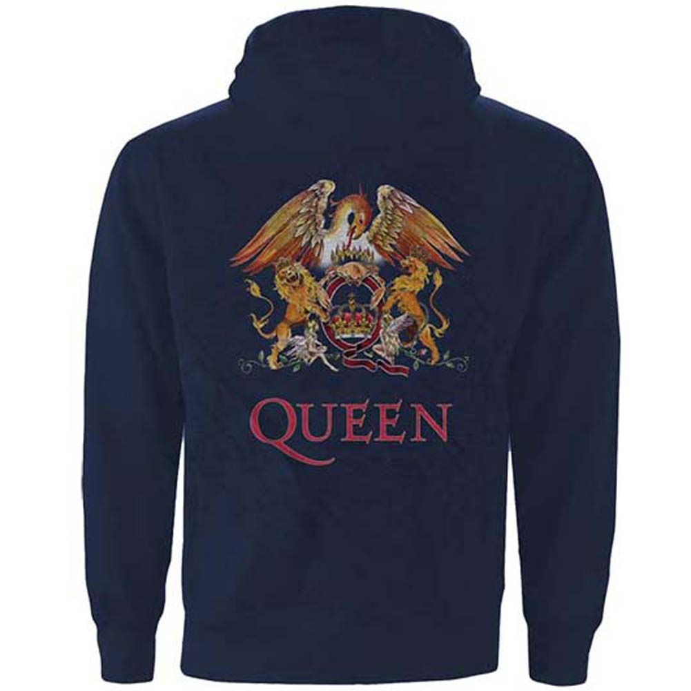 Classic Crest (Back Print) Zippered Hooded Sweatshirt T-Shirts, Hoodie | CiraTrend.com (Image 2)