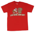 Hagar the Horrible Mens T-Shirt  - "Save Water. Drink Beer." Keg Image Hoodie, Sweatshirt | CiraTrend.com