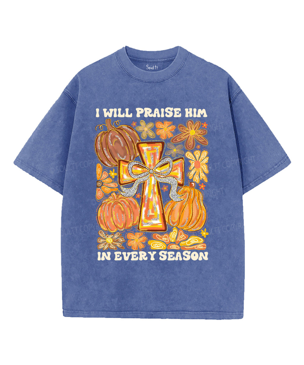 I Will Praise Him Unisex Washed Christian T-shirt Style001 Hoodie, Sweatshirt | CiraTrend.com (Image 4)
