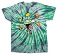 Invader Zim Mens T-Shirt - Gir Centered Around Food Tie Dye Hoodie, Sweatshirt | CiraTrend.com