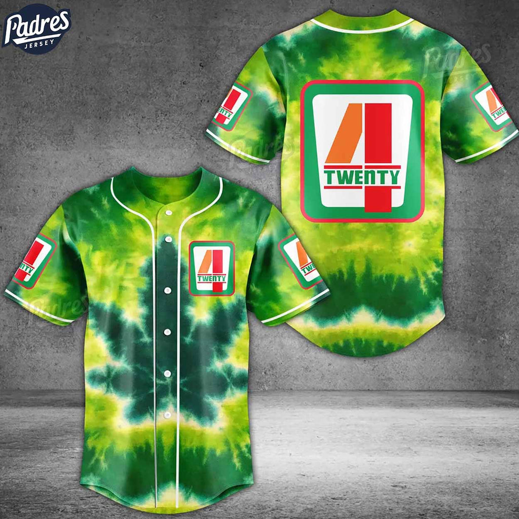 420 Tie Dye Baseball Jersey - Padres Jersey Oasis: Elevate Your Baseball Style Game