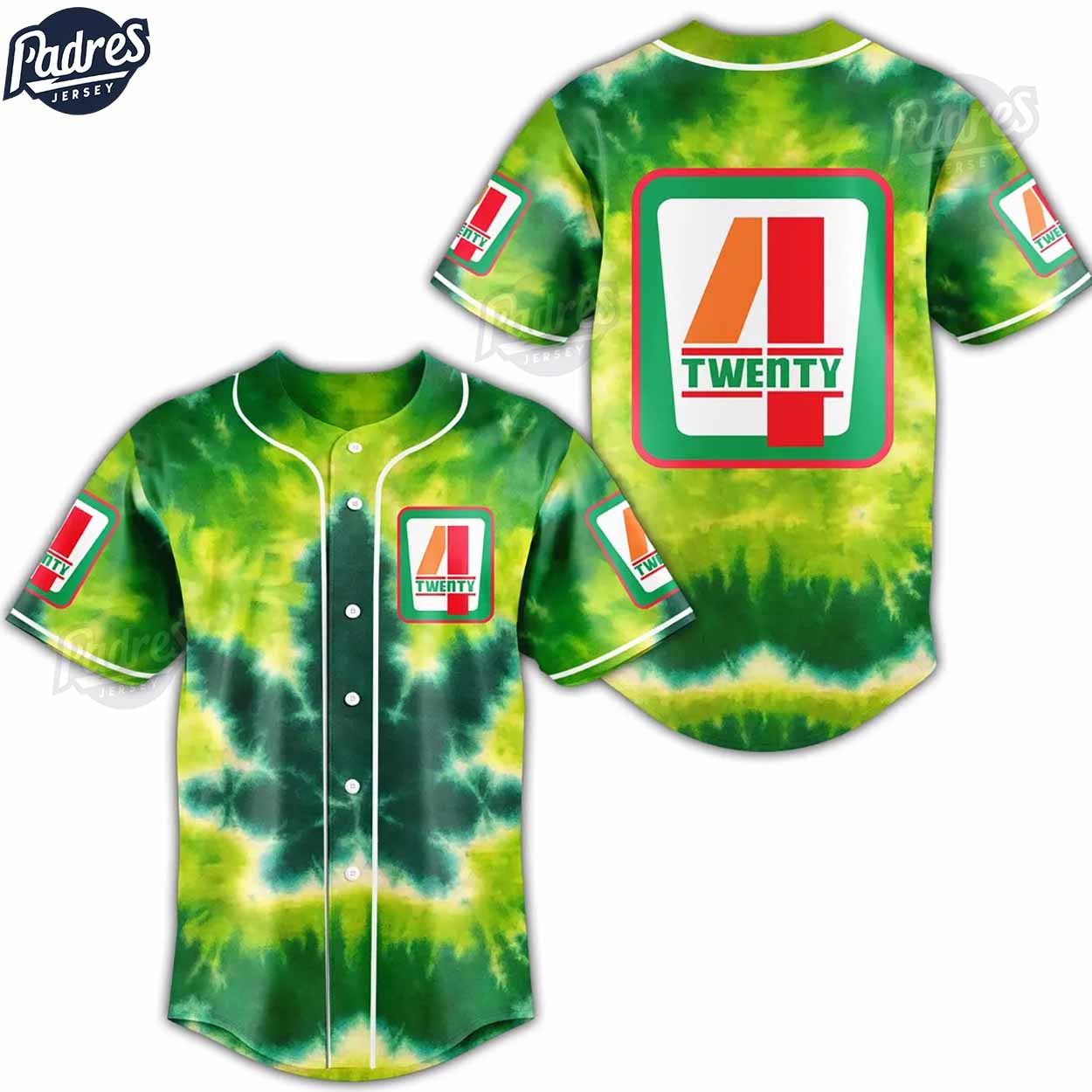 420 Tie Dye Baseball Jersey - Padres Jersey Oasis: Elevate Your Baseball Style Game