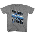 Blue Bomber Stripes Kids Childrens T-shirt Hoodie, Sweatshirt | CiraTrend.com