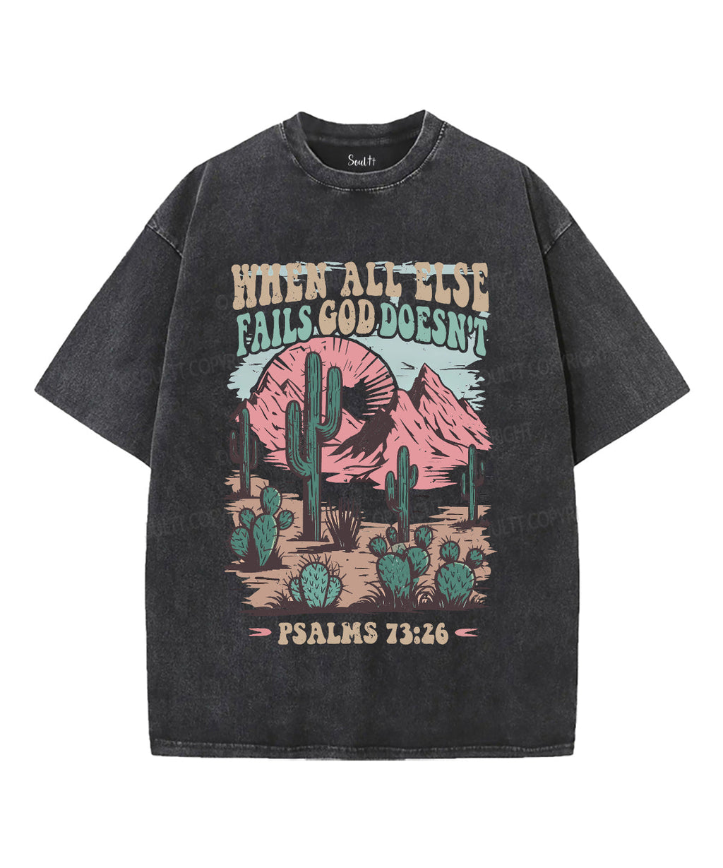 When All Else Fails Unisex Washed Christian T-shirt Style002 Hoodie, Sweatshirt | CiraTrend.com (Image 1)