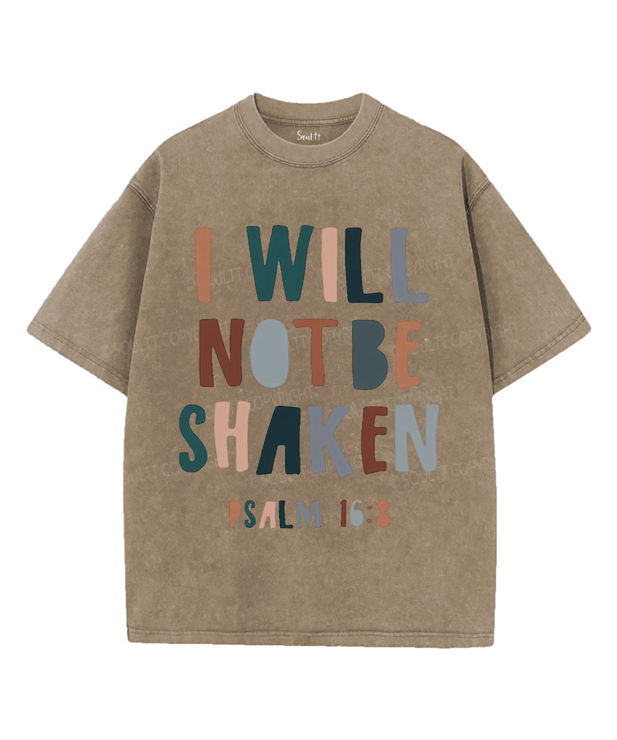 I Will Not Be Shaken Washed Christian T-Shirts, Hoodie, Sweatshirt