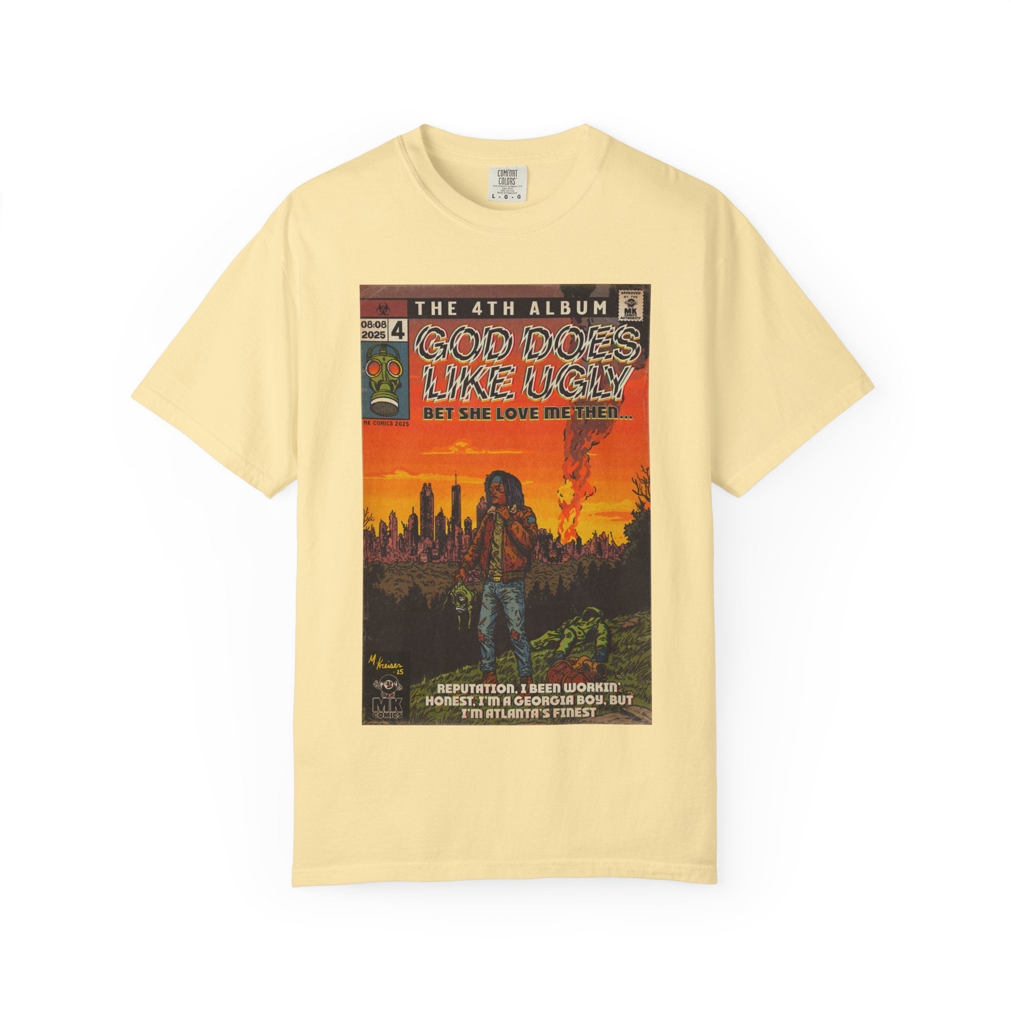 God Does Like Ugly - Unisex Garment-Dyed T-shirt Hoodie, Sweatshirt | CiraTrend.com (Image 4)