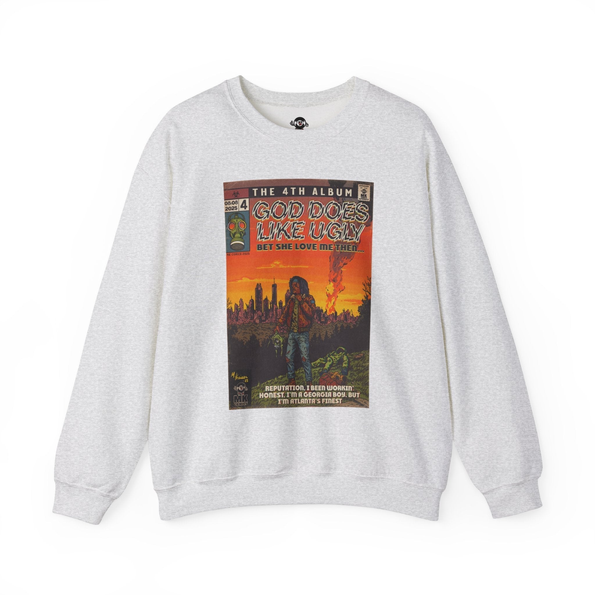 God Does Like Ugly - Unisex Heavy BlendÃ¢â€žÂ¢ Crewneck Sweatshirt T-Shirts, Hoodie | CiraTrend.com (Image 3)